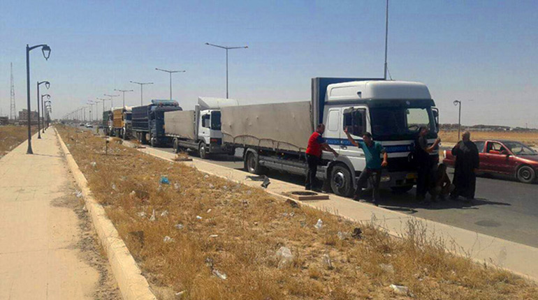 Imam Hussein Holy Shrine sends convoy of humanitarian aid to Mosul's migrants