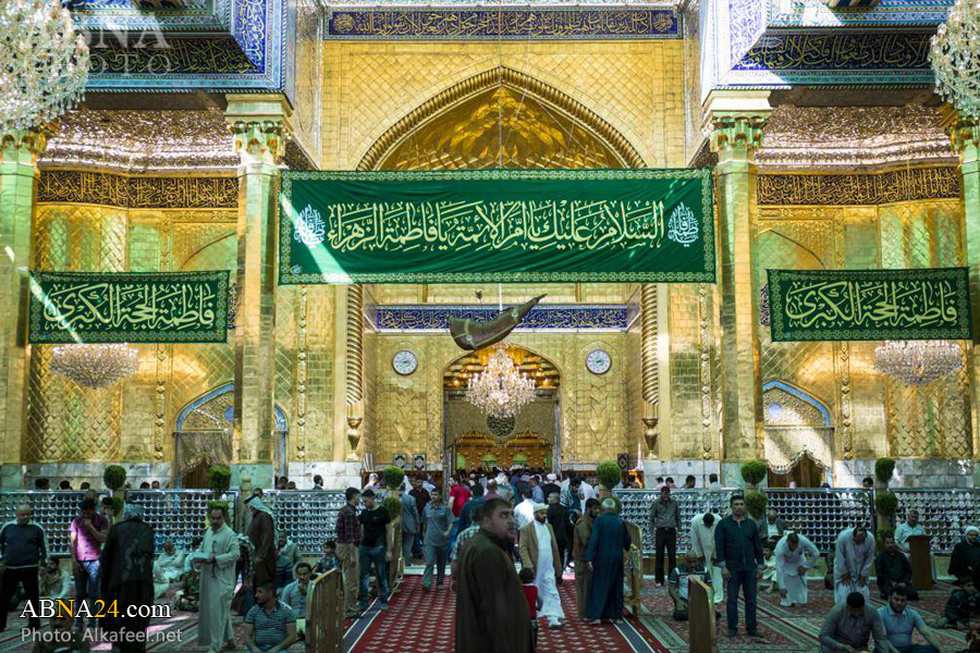 تقرير مصور/ صحنُ أبي الفضل العبّاس (ع) يزدان بأكاليل الزّهور بمناسبة ولادة "فاطمة الزهراء" (ع)