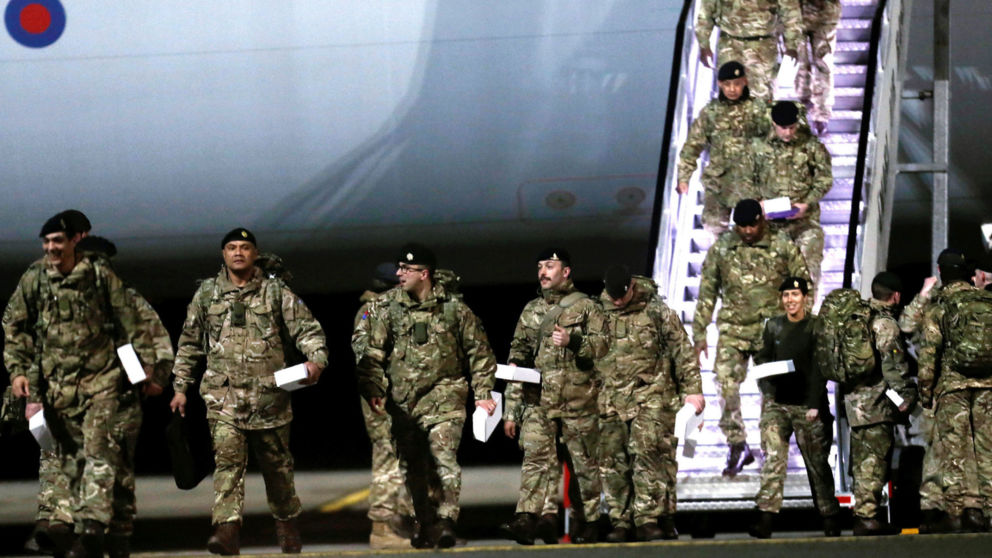 British troops in Estonia to counter Russia