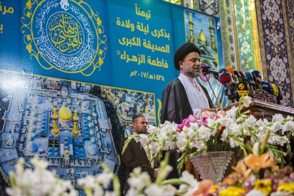 افتتاح مشروع توسعة حرم مرقد أبي الفضل(ع) تيمّنا بولادة السيدة فاطمة الزهراء(ع)+(صور)