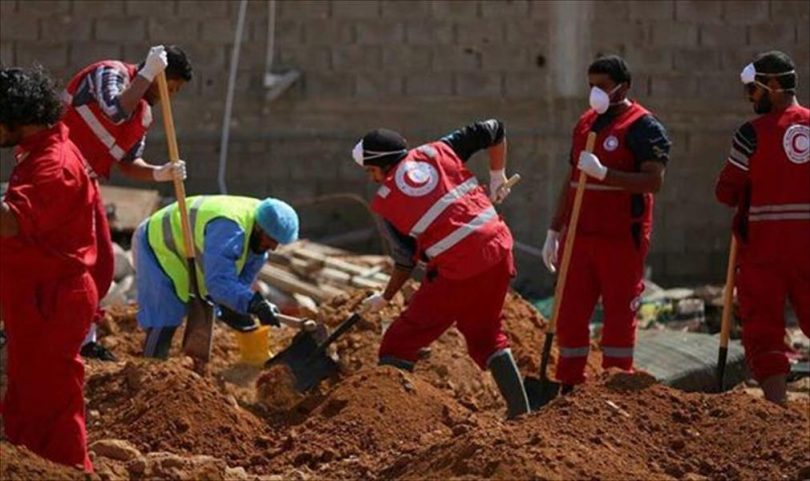 العثور على مقابر جماعية داخل محور عمارات الـ "12" ببنغازي 