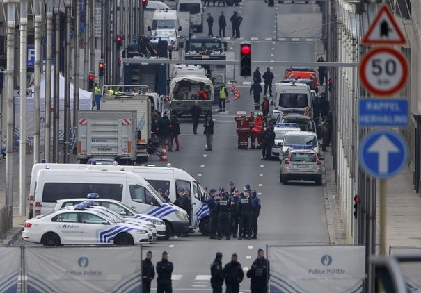 مصابين في حادث تفجير ببروكسل‬‎ وتدمير منزلين 