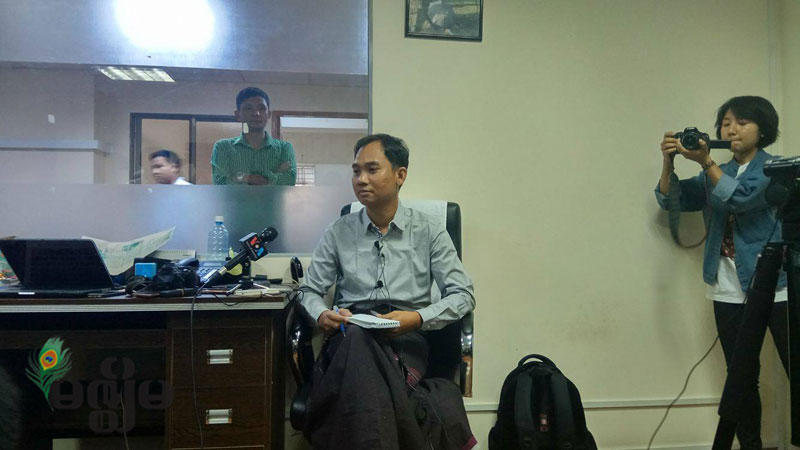 ကိုေဆြဝင္းကို အရးယူေပးရန္ဟုဆိုကာ ေက်ာက္တံတားတရား႐ံုး၌ ဦးတုိက္ေလ်ာက္ထား