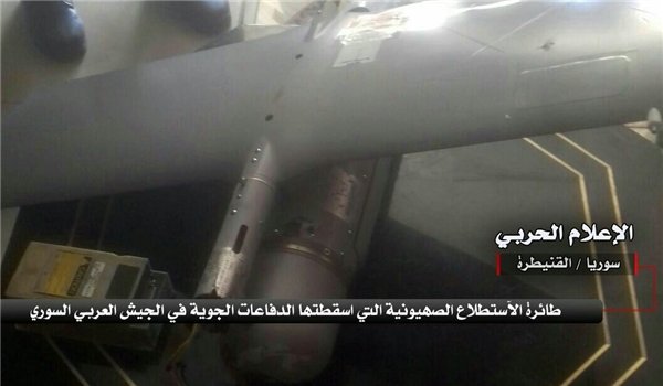 Israeli spy drone shot down by Syrian army in Quneitra / Pics