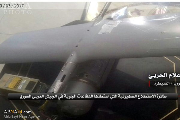 الجيش السوري يعلن إسقاط طائرة استطلاع إسرائيلية في القنيطرة+(صور)