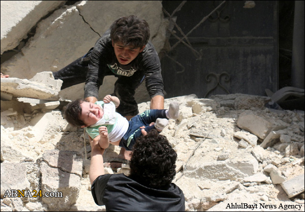 شهداء وجرحى بينهم أطفال في قصف ارهابي على مناطق في حلب ودمشق