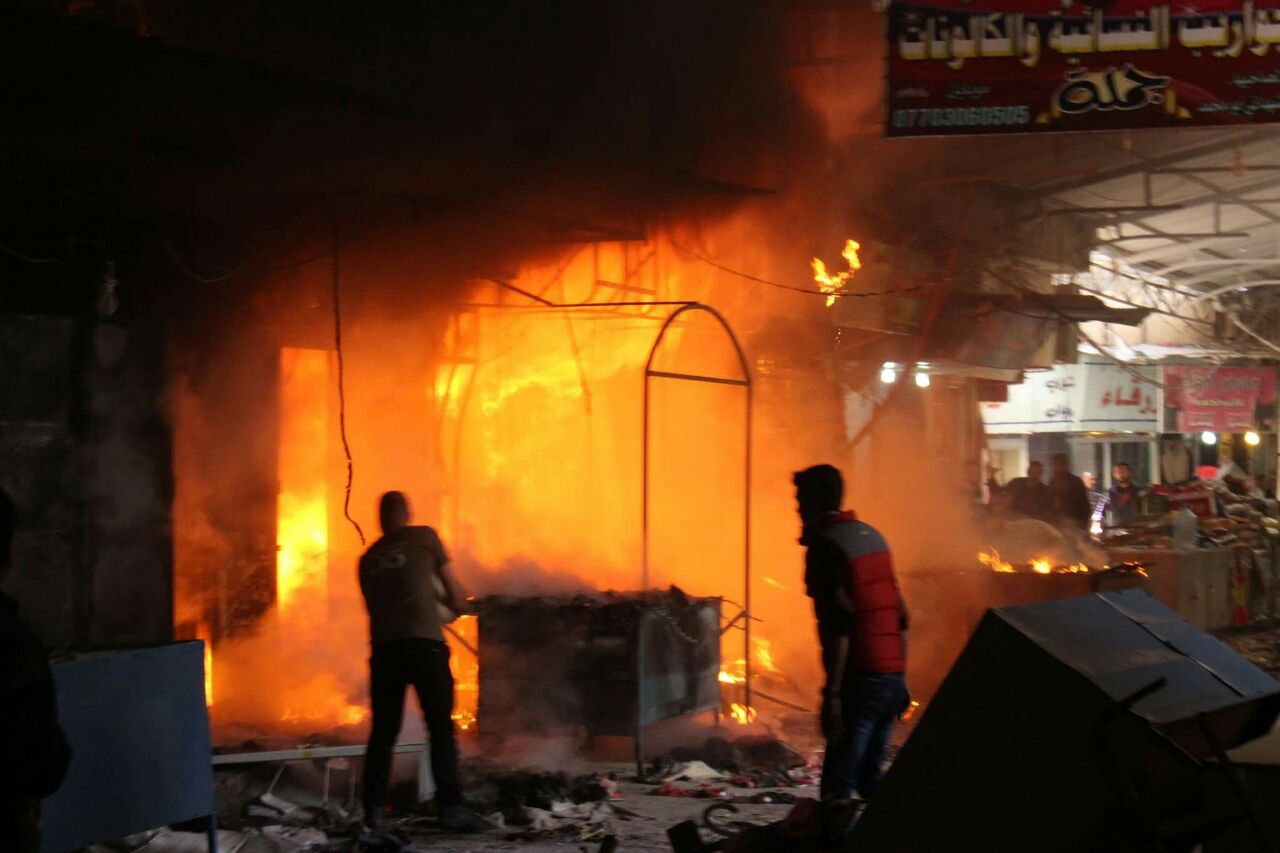 مقتل وجرح 15 مدنيا اثر استهداف داعش التكفيري لسوق النبي "يونس" بالموصل+(صور)