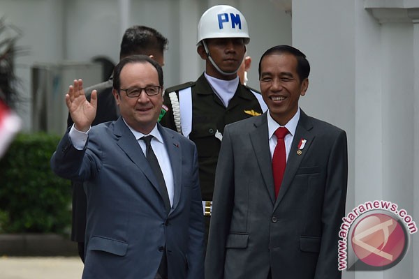 Presiden Jokowi Terima Kunjungan Kenegaraan Presiden Perancis