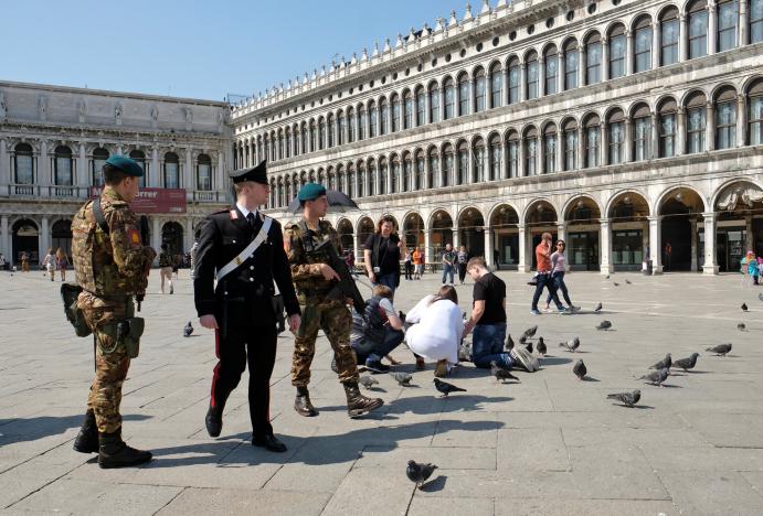 Italian police arrest pro-ISIS trio over suspected Venice bomb plot