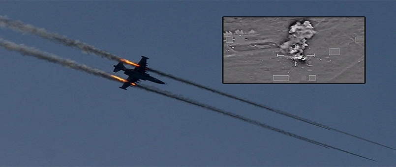 Suriye’den Irak’ın Telafer şehrine girmeye çalışan IŞİD konvoyu imha edildi. 200 ölü