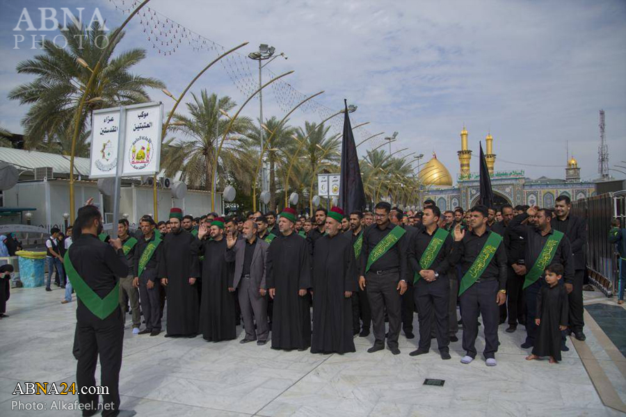 تقرير مصور/ خدمة أبي الفضل العباس (ع) يعزون الامام الحسين (ع) بذكرى استشهاد حفيده الامام الهادي (ع)