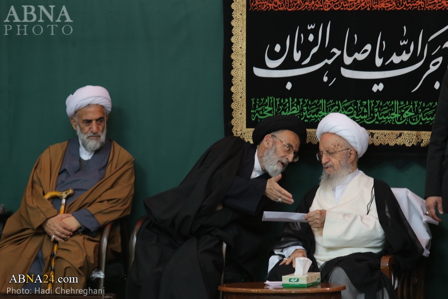 تقرير مصور/ مراسم عزاء بمناسبة شهادة الامام الهادي (ع) في مكتب آية الله مكارم الشيرازي