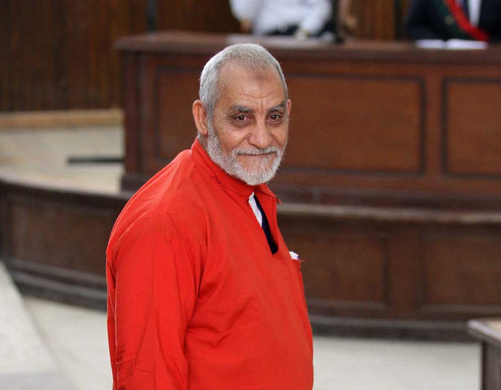 حكم نهائي بإدراج مرشد الإخوان وعدد من قيادات الجماعة على قوائم الإرهاب