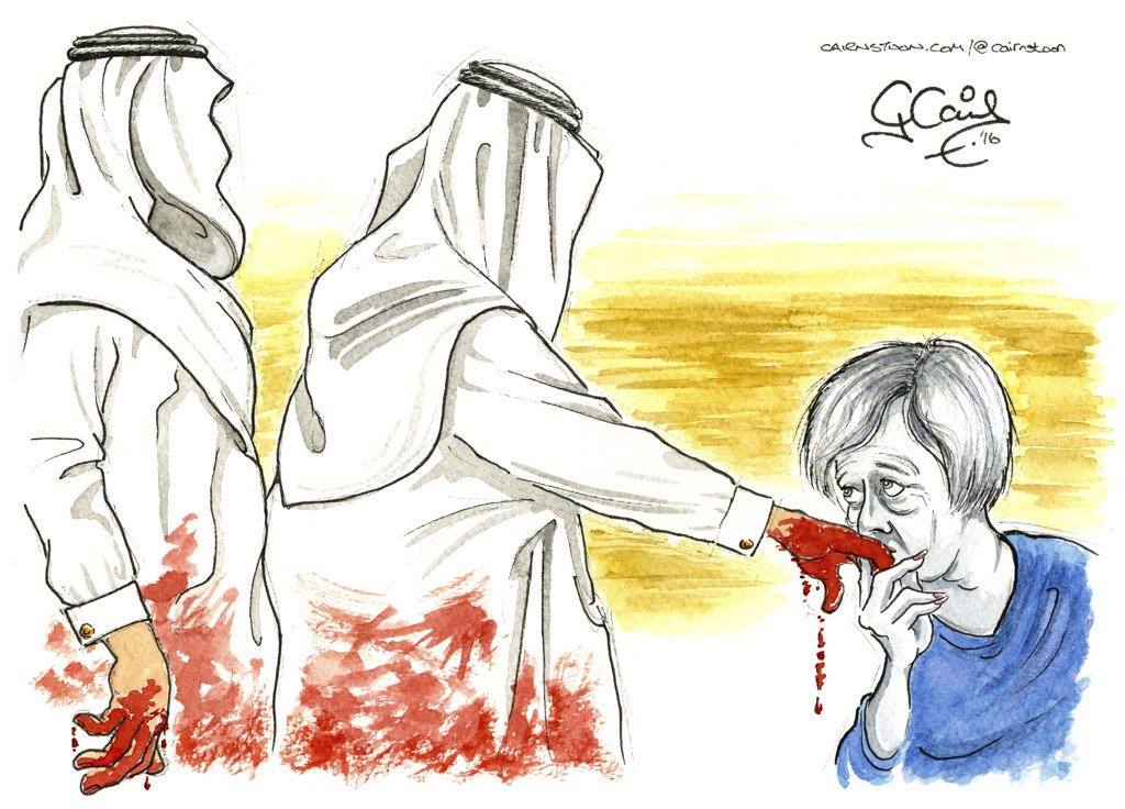 Theresa May Escabullendose a Arabia Saudí para Mostrarle al Mundo 'Que Clase de Gente Son los Británicos'