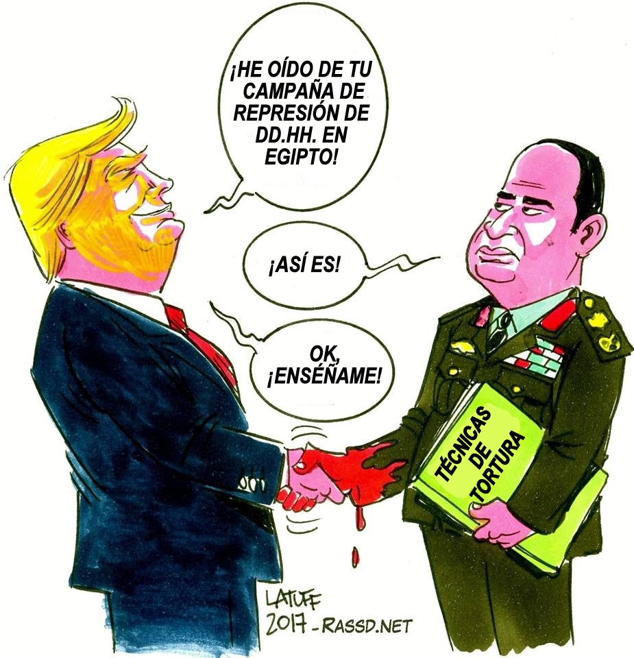 Trump Visita a al-Sisi para Aprender Técnicas de Represión a los DD.HH.