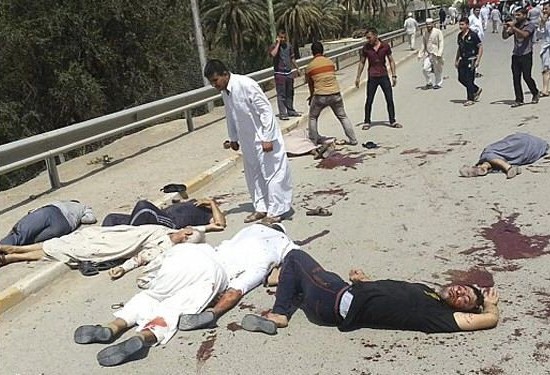 سبعة قتلى وجرحى بتفجير استهدف تجمعا لعمال غربي بغداد