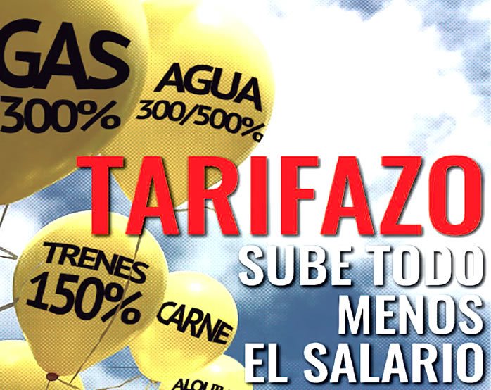 Agua, Luz, Gas, Transporte: Macri Asfixia con Tarifazos al Pueblo Argentino 