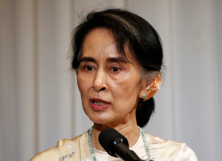 Myanmar leader says no ethnic cleansing of Rohingya Muslims