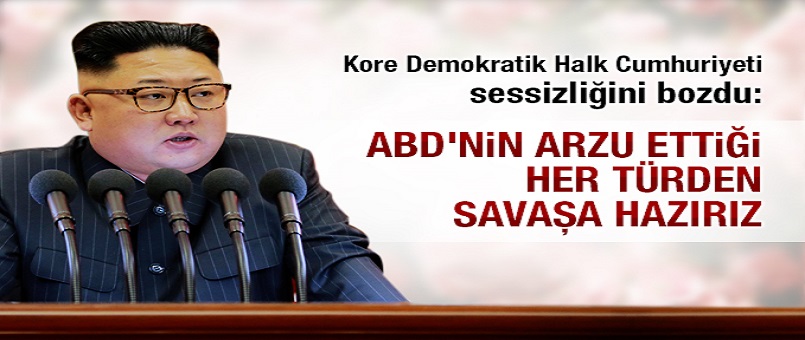 Kore Demokratik Halk Cumhuriyeti sessizliğini bozdu