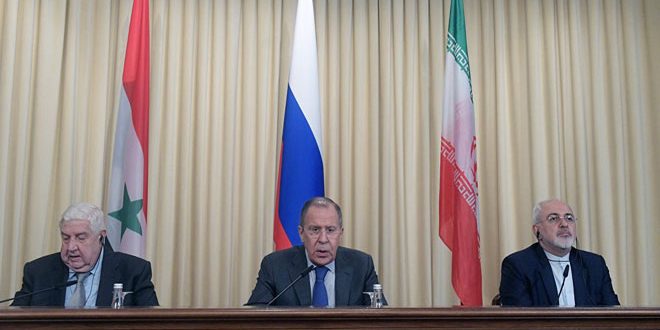Al-Moallem, Lavrov, Zarif : US aggression against Syria threatens regional security