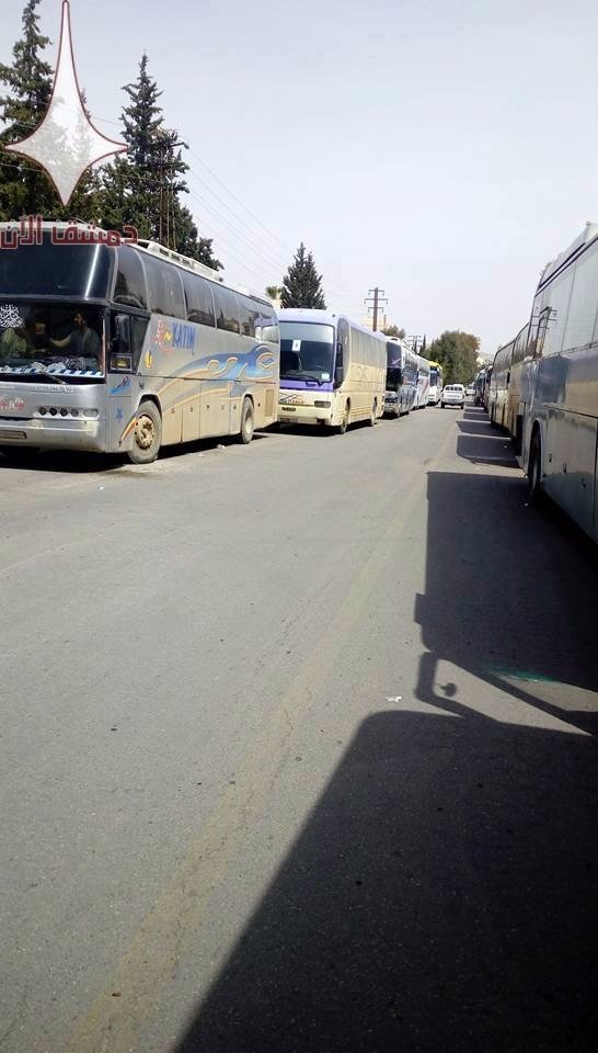 Over 5000 Shias of Al-Fou’aa, Kafraya leave Idlib