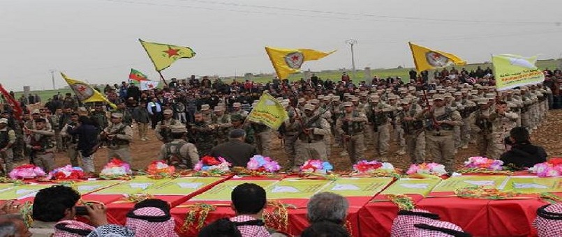 ABD'nin vurduğu YPG'liler toprağa verildi