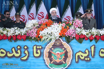 President Rouhani attends Army Day commemoration
