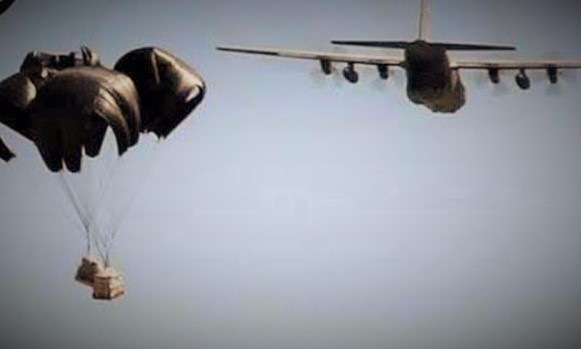 ABŞ təyyarələri yenə Mosulda İŞİD terrorçularına sursat və ərzaq yardımını etdi