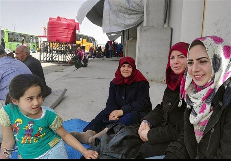 کفریا اور فوعہ سے حلب منتقل شدہ افراد کے لیے عارضی کیمپ تیار ہو گئے