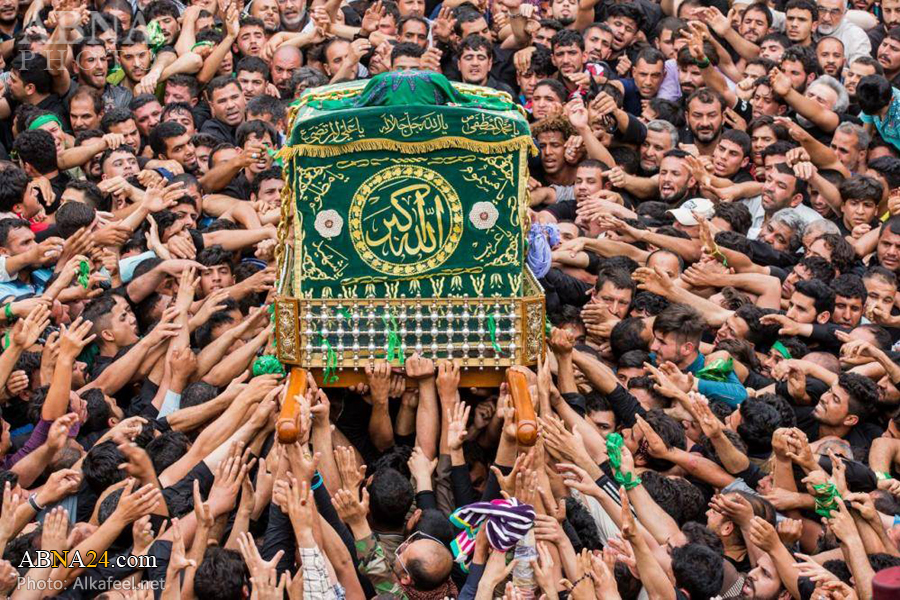 تقرير مصور/ تشييع نعش رمزي للإمام موسى الكاظم (ع)