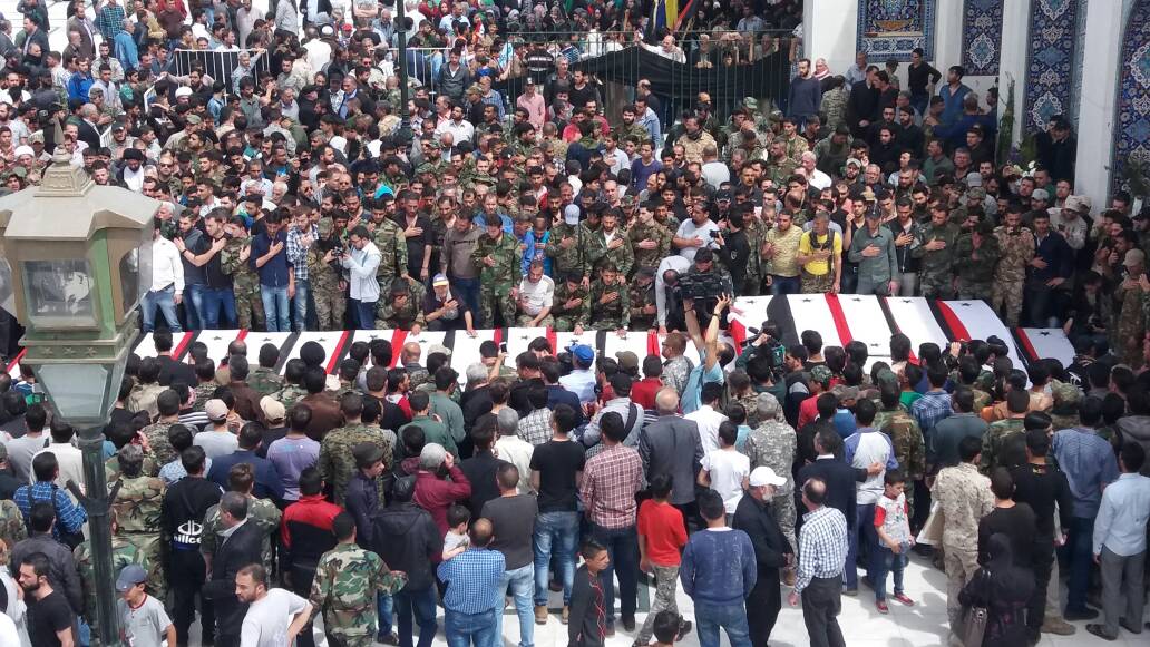 Kefraya and Foua martyrs laid to rest in al-Sayyeda Zainab