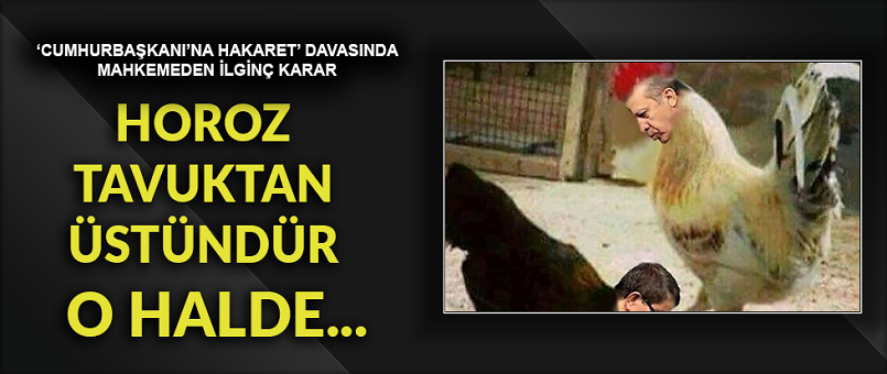 Mahkemeden ilginç karar: Horoz tavuktan üstündür...