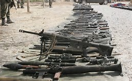 Nakamkam ng mga puwersang pamahalaang Syria ang mga armas ng NATO malapit sa kapitaryong syudad ng Damascus para sa mga Al Qa’ed