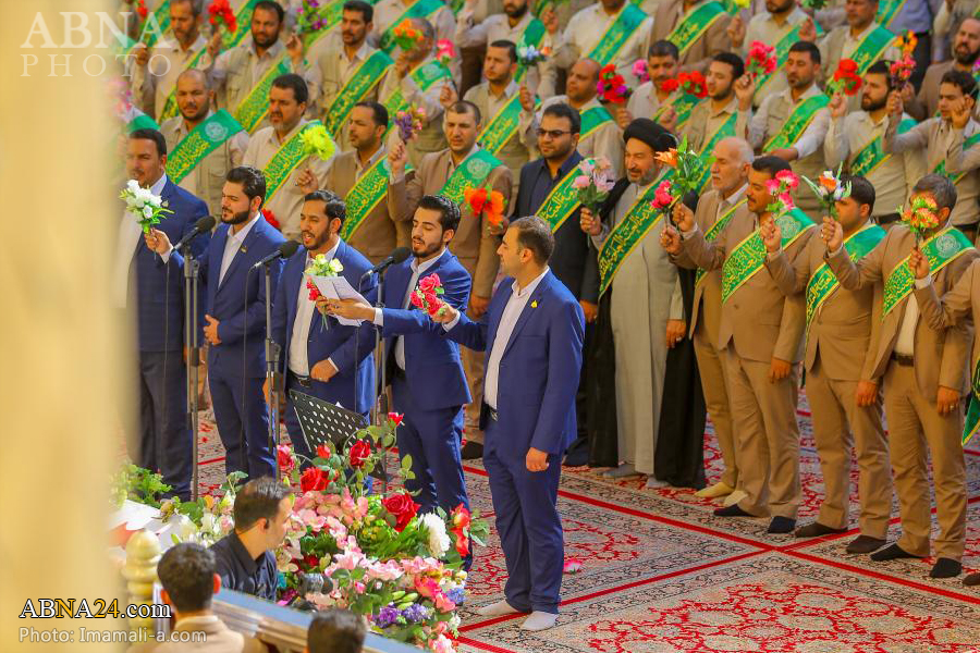 تقرير مصور/ خدام العتبة العلوية يحتفلون بمناسبة ولادة الامام الحسين (ع) 