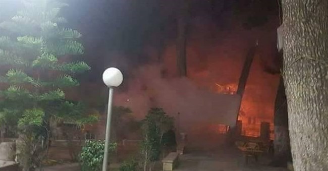 Israeli soldiers fire tear gas at hunger strike supporters in Nablus area, setting tent on fire