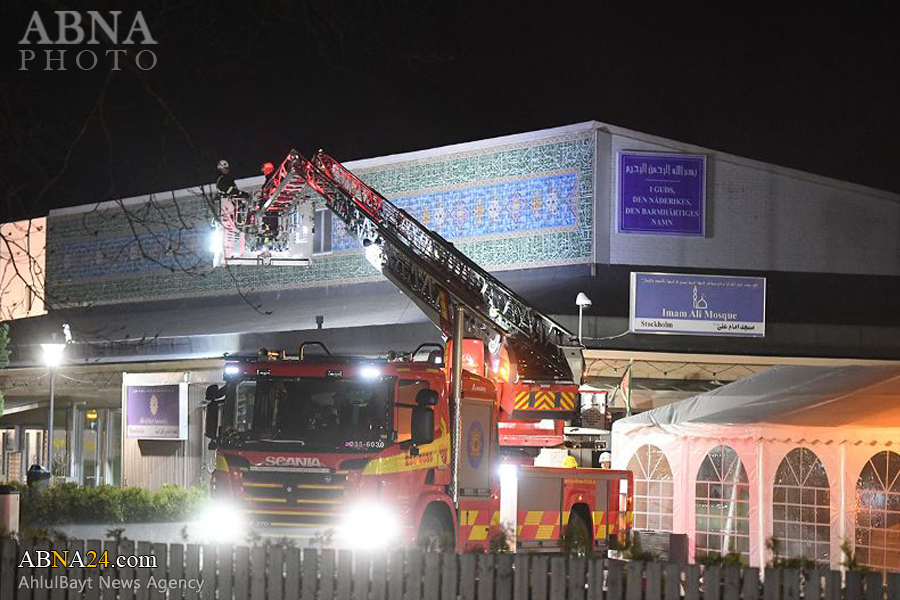 Swedish largest Shia mosque set on fire in Stockholm / Pics