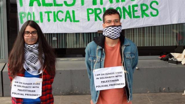UK students launch hunger strike in support of Palestinians / Pics