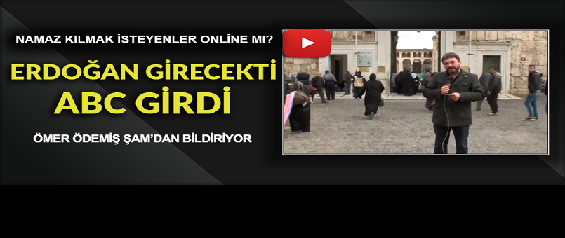 Erdoğan henüz Emevi Cami'sine gidemedi
