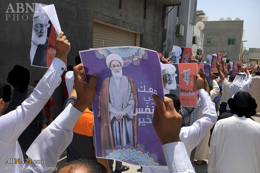 تقرير مصور/ تظاهرات واسعة تضامنا مع آية الله الشيخ "عيسى قاسم" بالبحرين