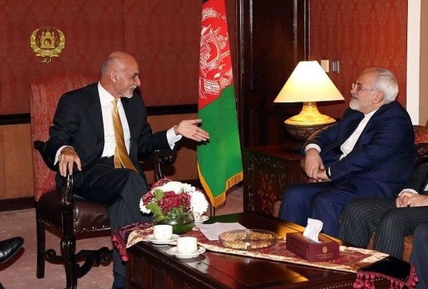 ایرانی وزیر خارجہ کی افغانستان کے صدر اشرف غنی سے ملاقات