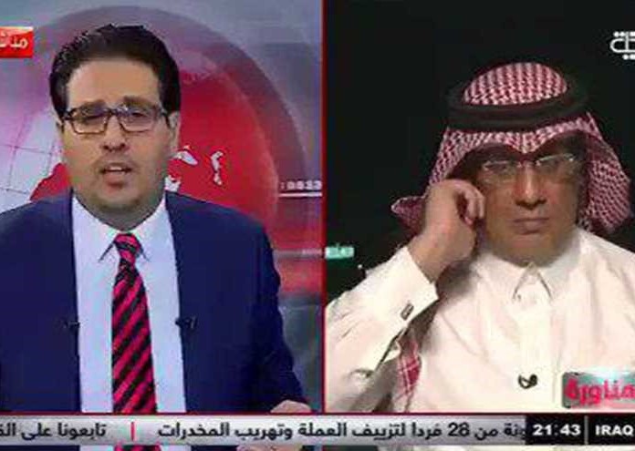 فيديو/ شاهد كيف تم طرد محلل سعودي من قناة عراقية اثر تهجمه على ايران