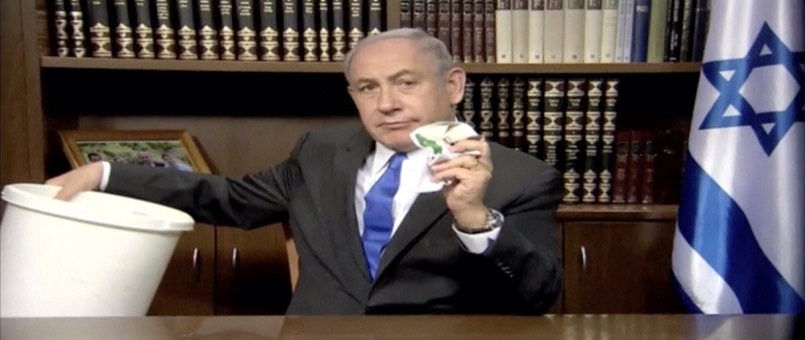 Netanyahu Hamas’ın Siyaset Belgesini Yırttı / Foto+Video