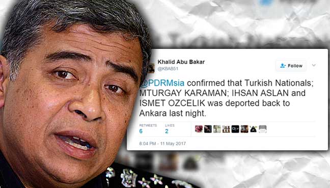 3 Warga Turki Sudah Dihantar Pulang