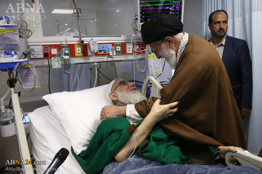رہبر انقلاب اسلامی نے آیت اللہ شاہرودی کی عیادت کی + تصاویر