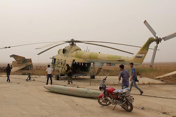 シリア北部アレッポの軍事空港が解放