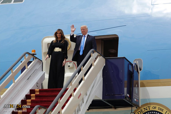 Trump lands in Saudi Arabia to reset relations / Pics