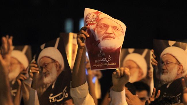 Bahrainis protest in support of Sheikh Qassim