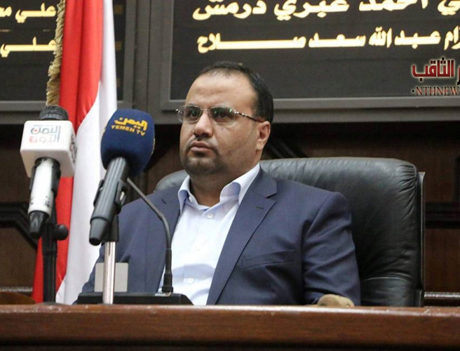رئيس المجلس السياسي الأعلى اليمني يبعث برقية تهنئة الى الرئيس روحاني
