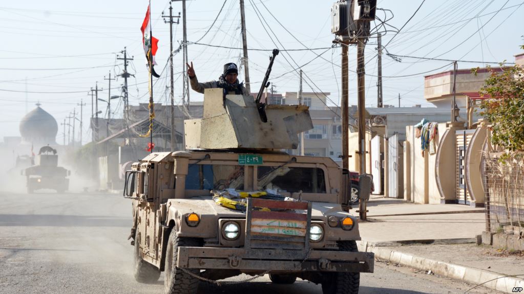القوات العراقية تنشر ما تبقى من تحرير الساحل الايمن للموصل+(صورة)