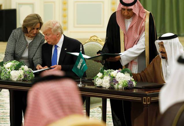 توقيع اتفاقيات ثنائية لصفقة تسليح كبيرة بين السعودية وأمريكا بـ 380 مليار دولار 